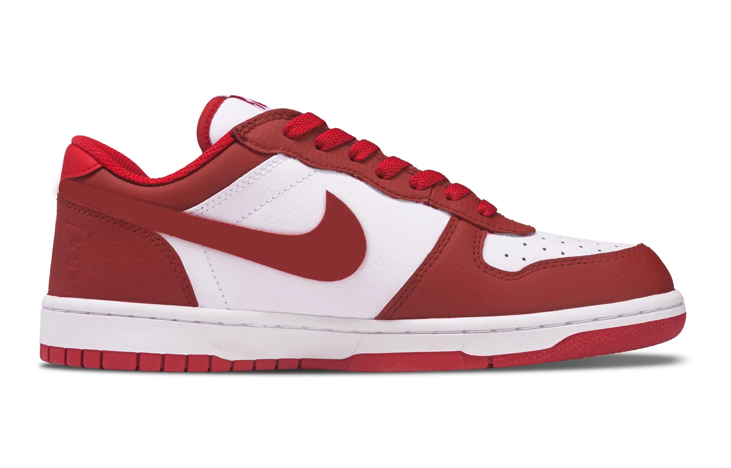 Nike Кроссовки мужские Big Leather Slip Resistant Low top красные — фото 3