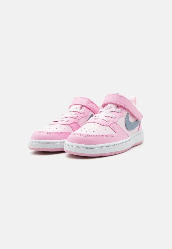 Кроссовки Nike Sportswear Court Borough Recraft, розовая пена/серый сланец/розовый райз/белый — фото 2