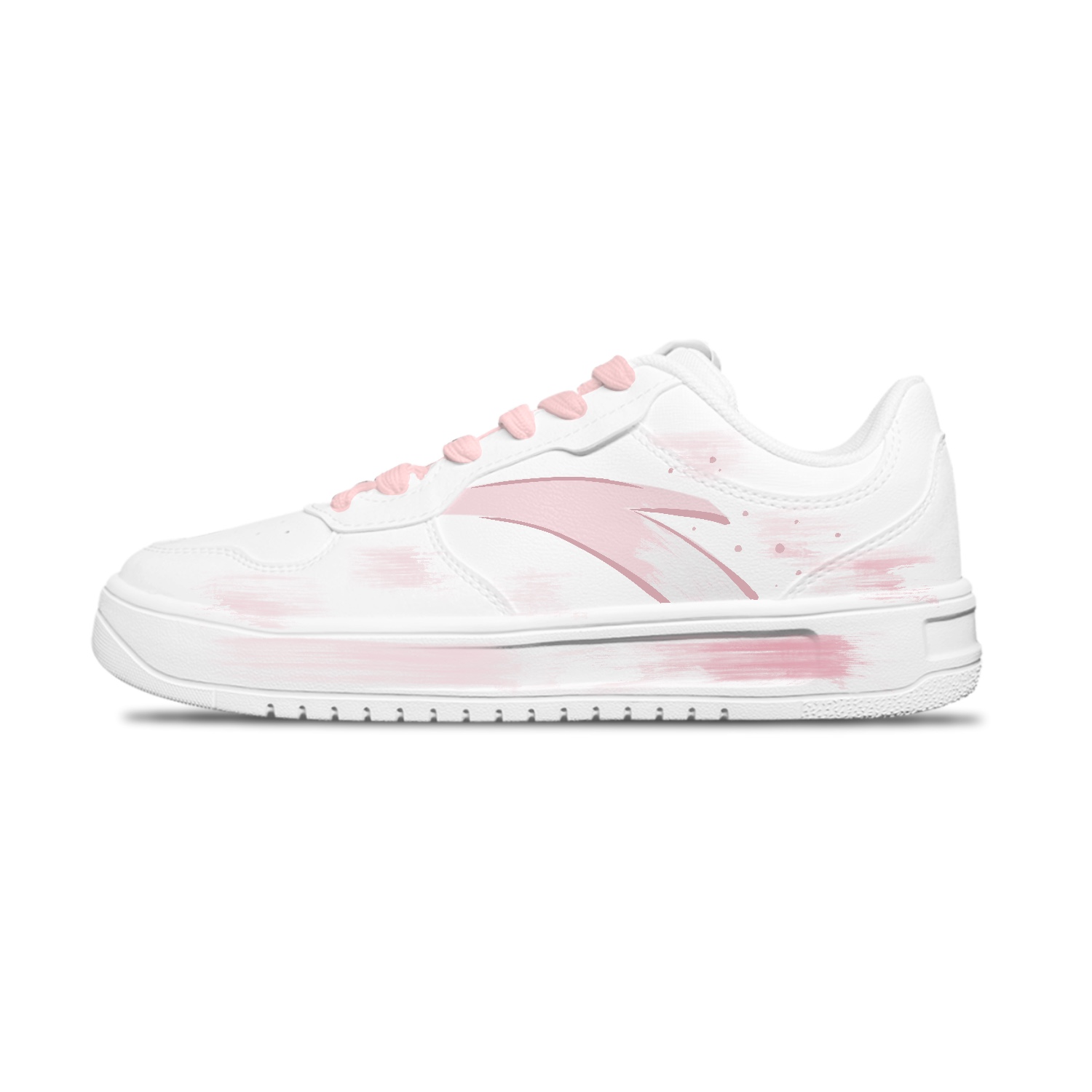 

Удобные, нескользящие, износостойкие низкие кеды для скейтбординга, унисекс Anta, розовый