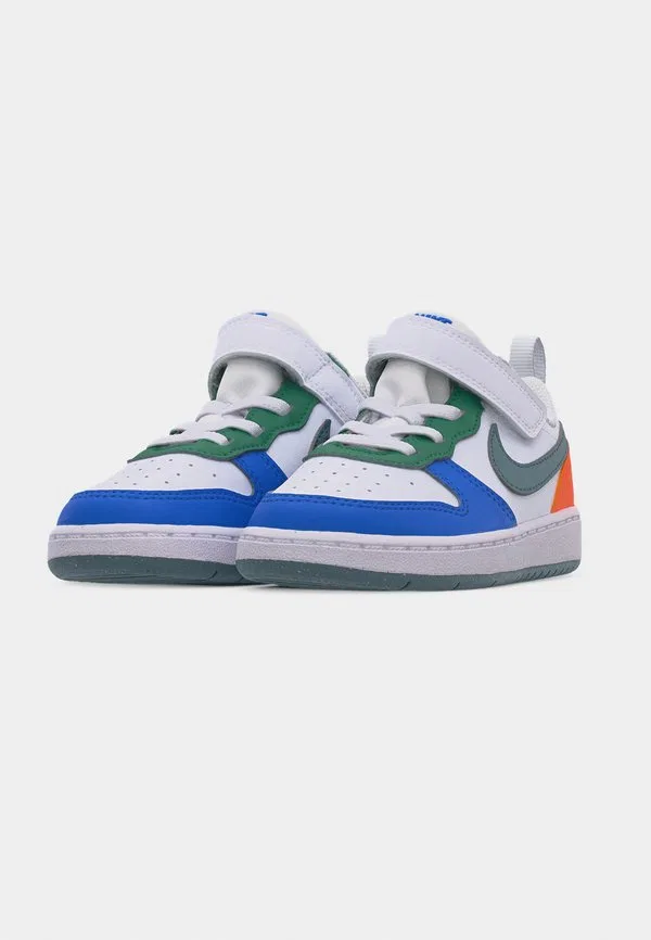 Кроссовки court borough recraft Nike Sportswear, White/Mineral Slate/Malachite/Blue Crystal/Total Orange — фото 3