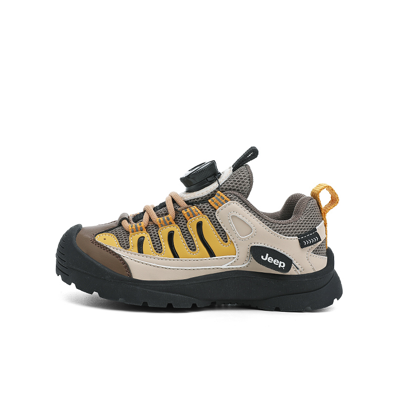 

Детские повседневные низкие кроссовки Slip Resistant Abrasion Resistant Jeep, светло-хаки/antique желтый