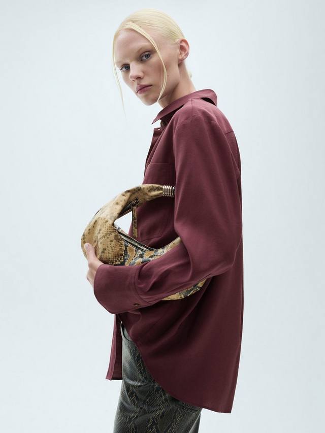 

Рубашка с карманом aurelia Mango, цвет Medium Purple
