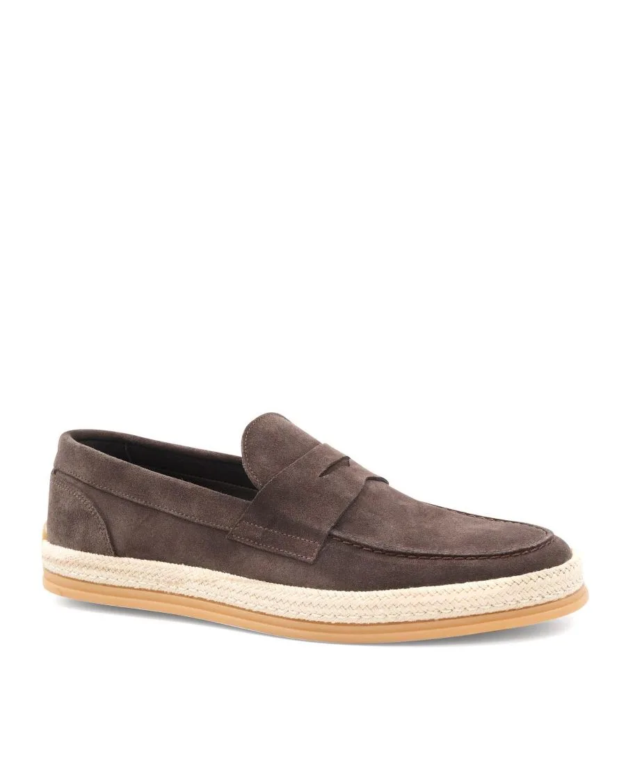 Мужские лоферы-эспадрильи Alfama M Line By Bruno Magli, коричневый suede