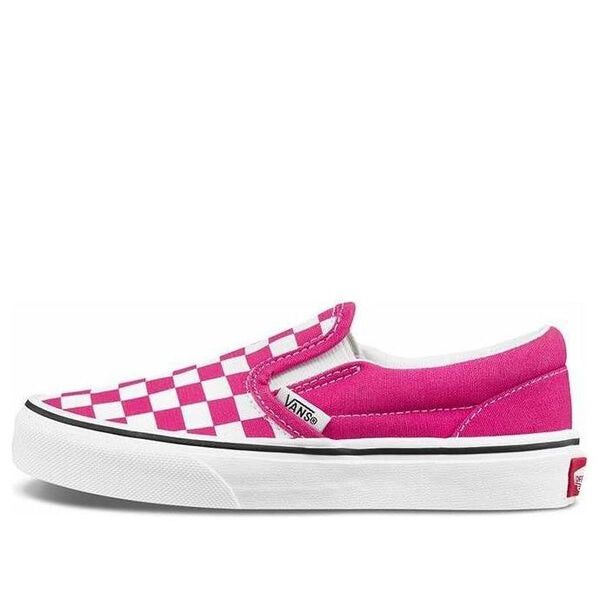 

Кроссовки slip-on -kids checkerboard pink/white Vans, розовый