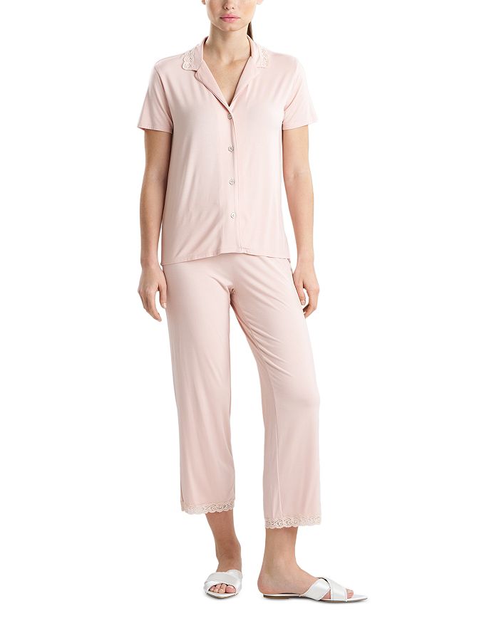 

Пижамный комплект с короткими рукавами Feathers Essentials Natori, розовый