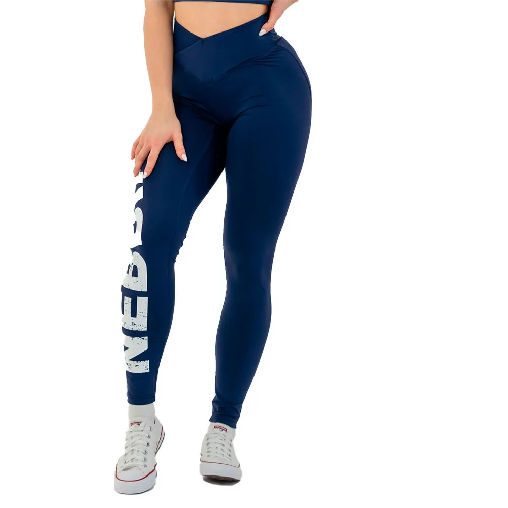 

Леггинсы Nebbia High waisted gym glute check 613, синий