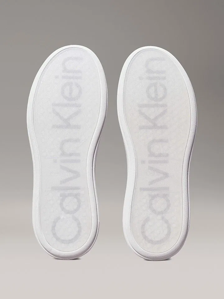 Кроссовки кожаные Calvin Klein Черный/Белый — фото 4