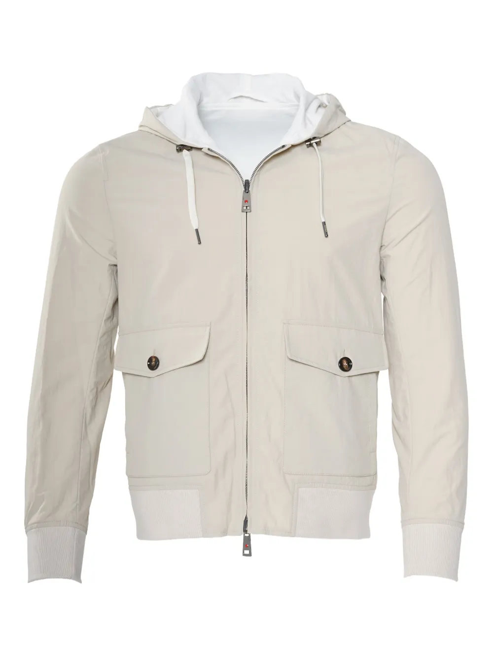 

Двусторонняя куртка Jeff с капюшоном Kiton, нейтральный