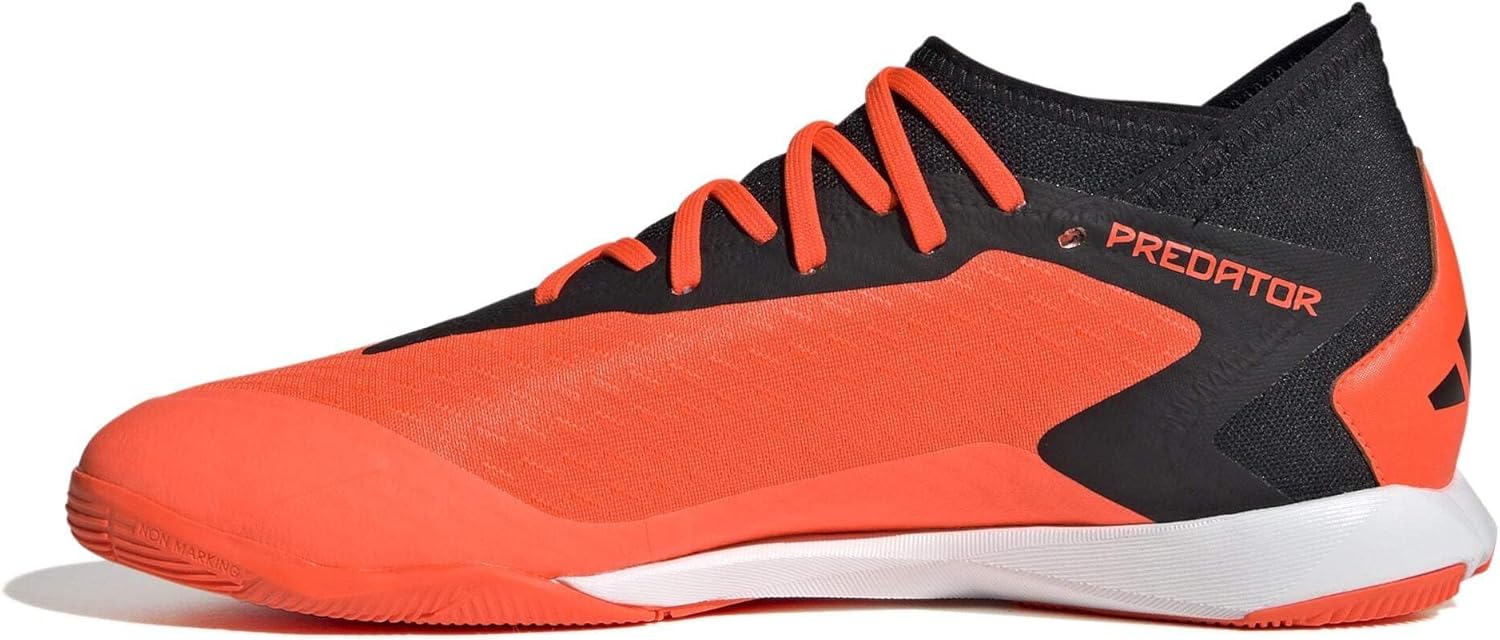 Кроссовки Adidas Unisex Accuracy.3 без шнурков для твердого грунта, черный/оранжевый — фото 2