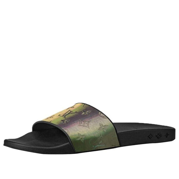 

Тапочки waterfront mules 'colorful monogram' Louis Vuitton, черный