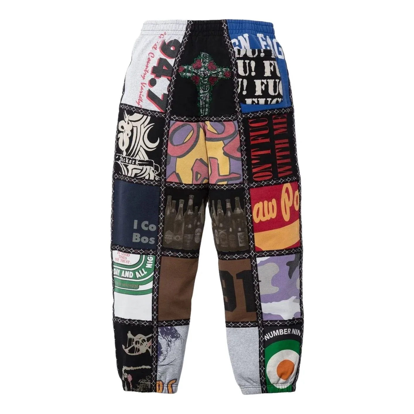 Спортивные штаны Supreme FW25 x Number (N)ine Patchwork 'Multi' FW25P65-MULTICOLOR, мультиколор — фото 2