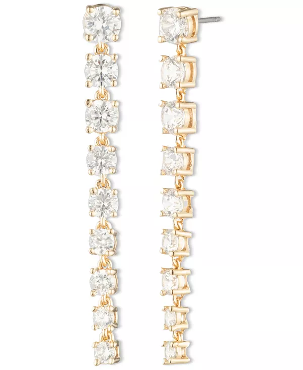 

Серьги-Подвески с кубическим цирконием Marchesa, gold