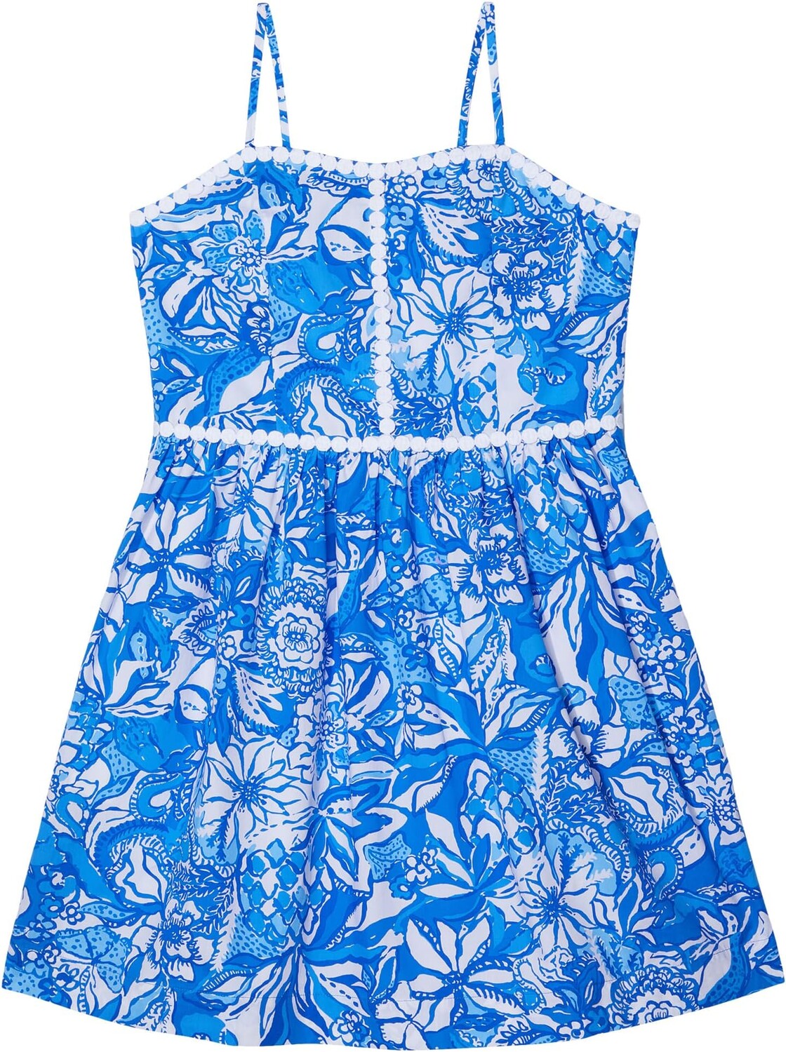 

Платье Lilly Pulitzer Kids Mini Haylan Dress, цвет Blue Tang Flocking Fabulous