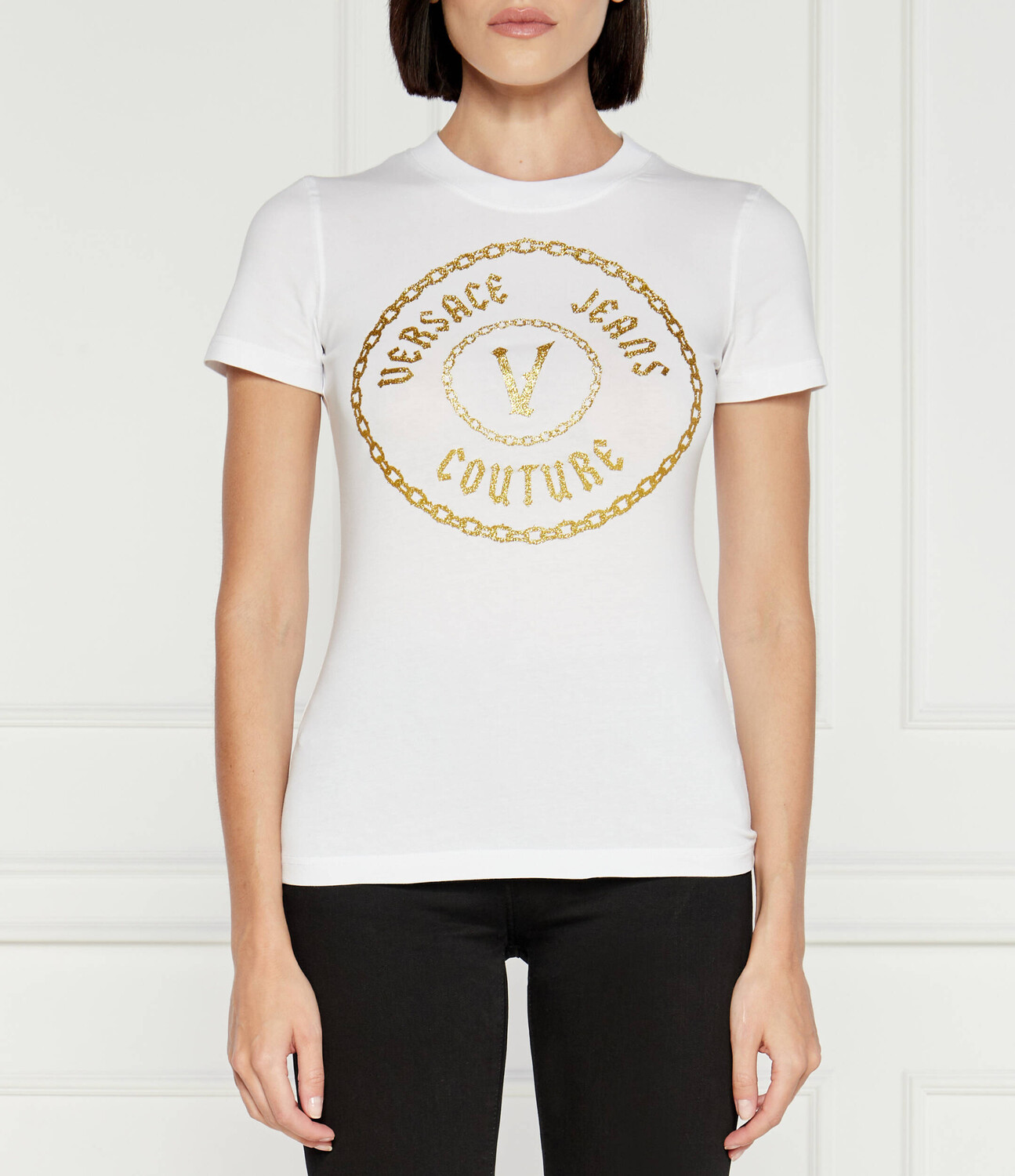

Футболка Versace Jeans Couture Slim Fit, белый
