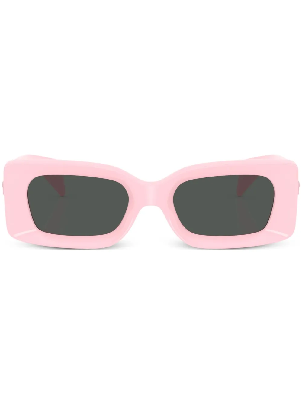 

Солнцезащитные очки в прямоугольной оправе с декором Medusa Versace Eyewear, розовый