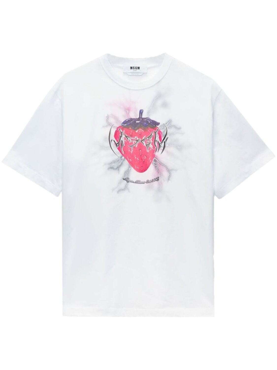 

MSGM футболка с графичным принтом, белый