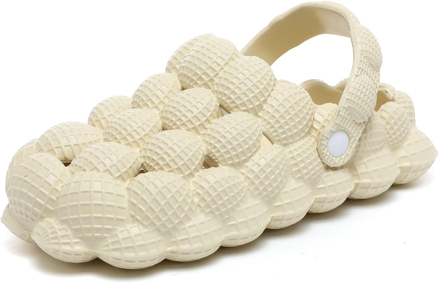 

Горки с шармами для женщин и мужчин, тапочки с пузырьками против скользящей формы, мягкие горки для гольф-мяча в открытом космосе в открытом космосе, тапочки с толстой подошвой спа-горок для спортзала, душа, спальня, домашние сандалии Jswei, бел...