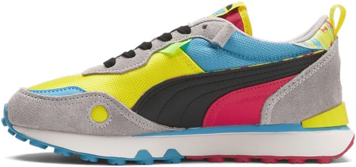 Детские кроссовки PUMA Boys Rider Fv Future Vintage на шнуровке, повседневные - серые — фото 3