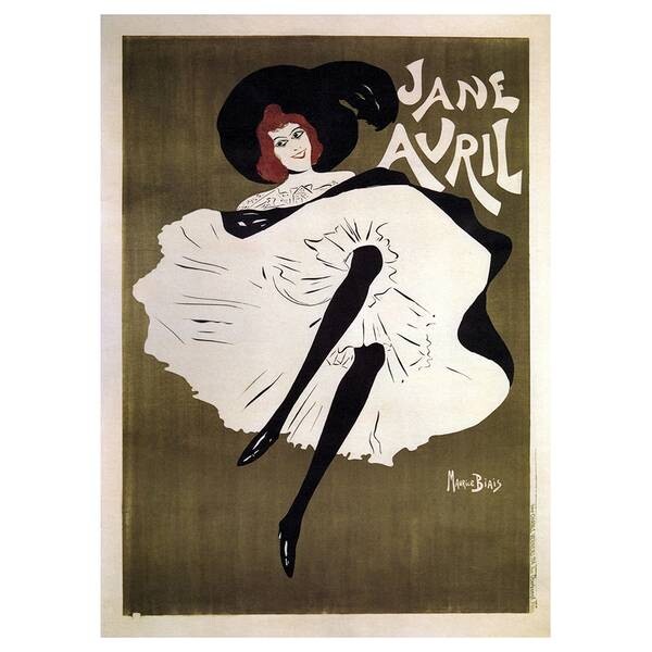 

Картина на холсте LegendArte Jane Avril, многоцветный