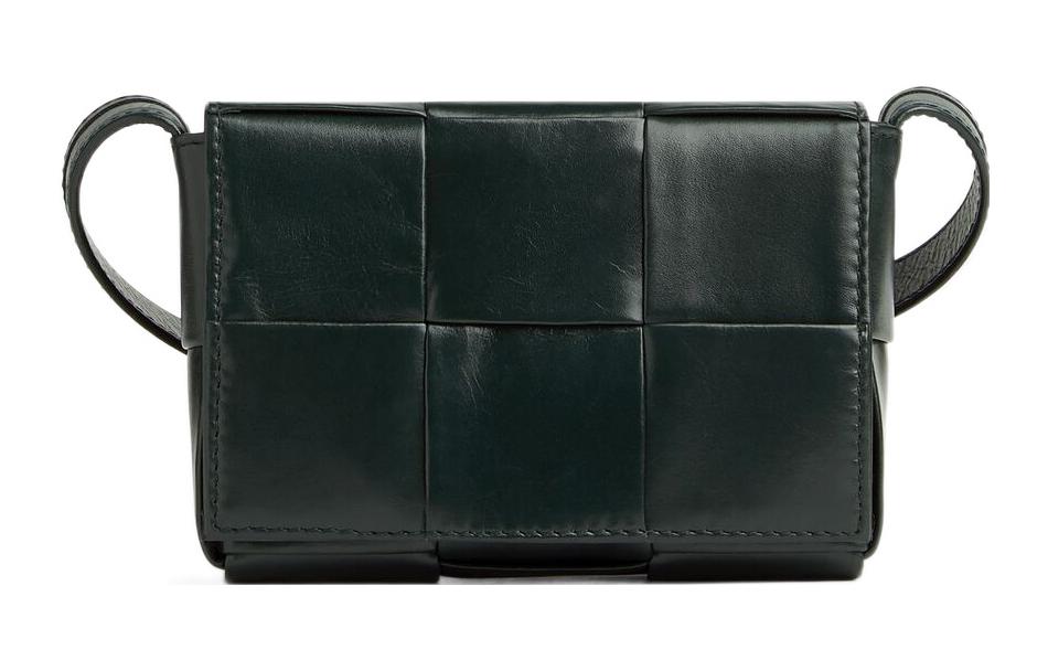 

Сумка кросс-боди Candy Cassette Mini Intreccio Inkwell Bottega Veneta