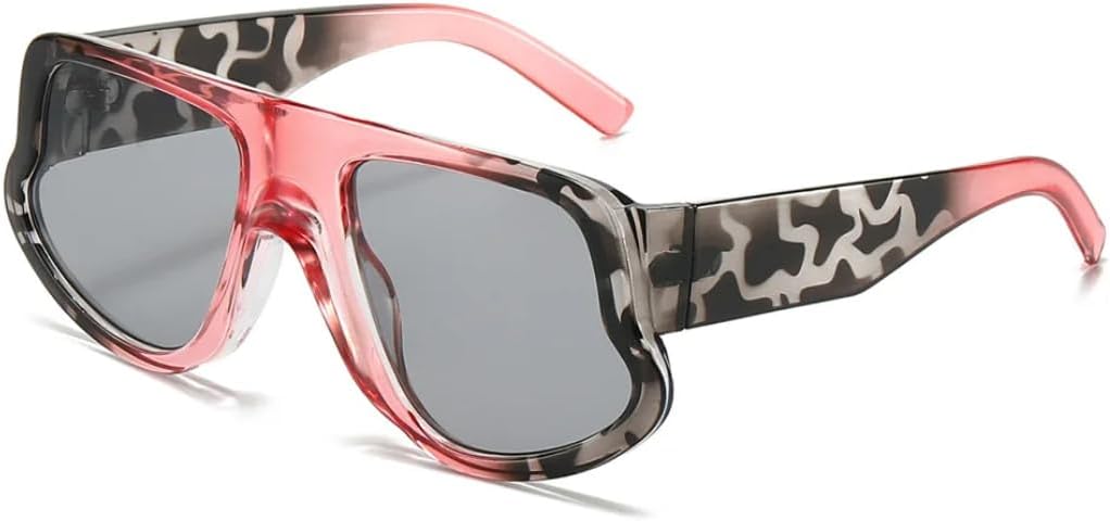 

Роскошные женские солнцезащитные очки в круглой оправе с леопардовым градиентом, широкие дужки, модный дизайн, мужские солнцезащитные очки с защитой от УФ-излучения UV400 SZVVBKK, Leopard Pink Grey