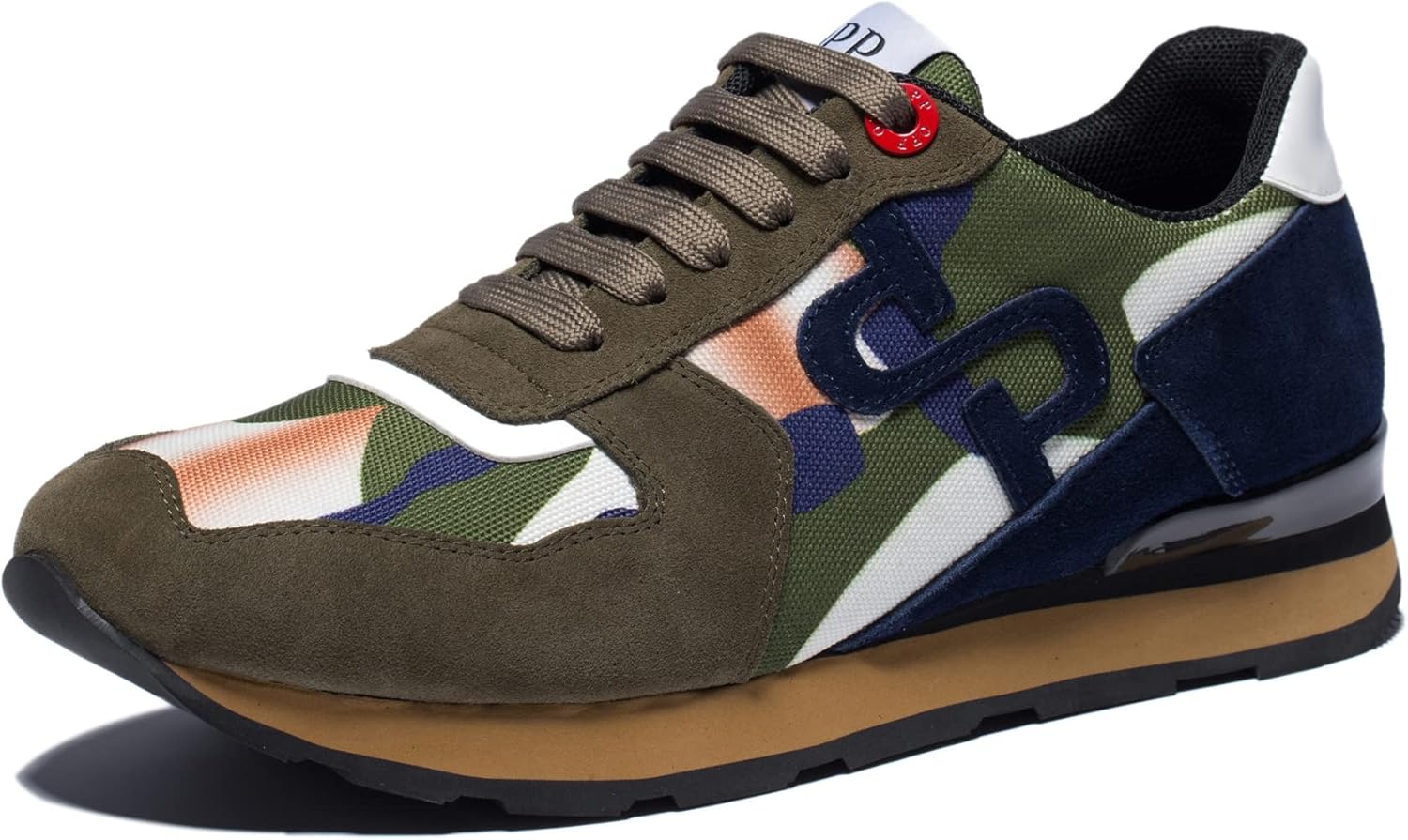 

Мужские модные кроссовки OPP, повседневные, на шнуровке, из замши и кожи, для бега, тенниса, спорта и тренажерного зала Whaletill, зеленый