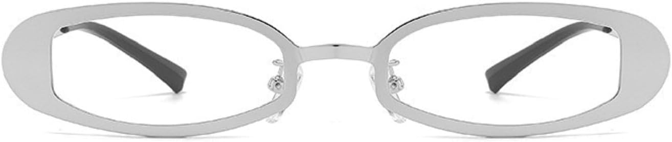 

Винтажные металлические солнцезащитные очки «кошачий глаз» неправильной формы, модные дизайнерские очки с защитой от УФ-излучения UV400, мужские солнцезащитные очки в стиле панк QZ1148-9602 Melrose, Silver Clear