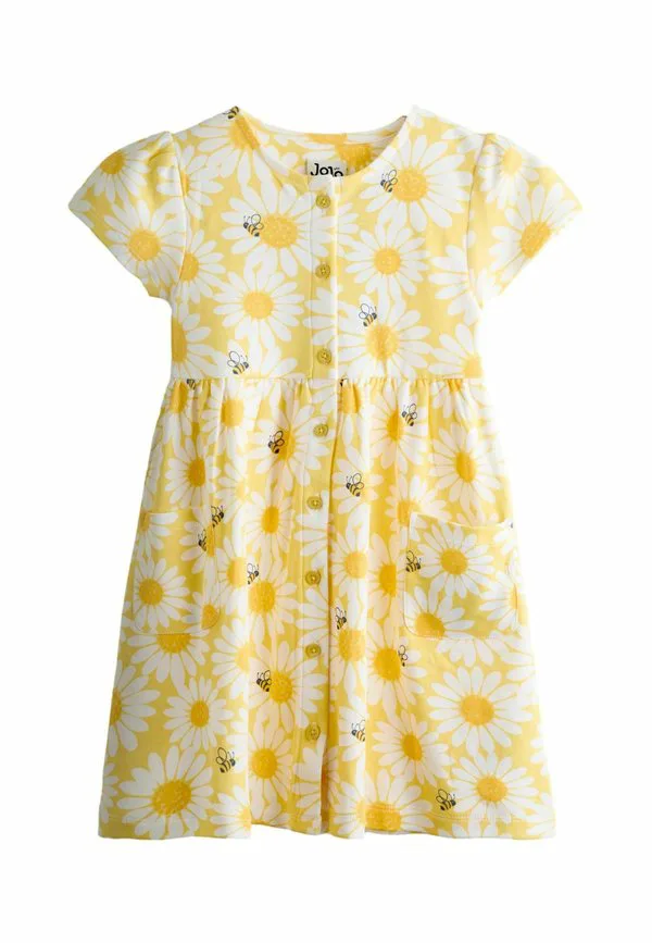 Трикотажное платье стандартного кроя Jojo Maman Bébé, Yellow