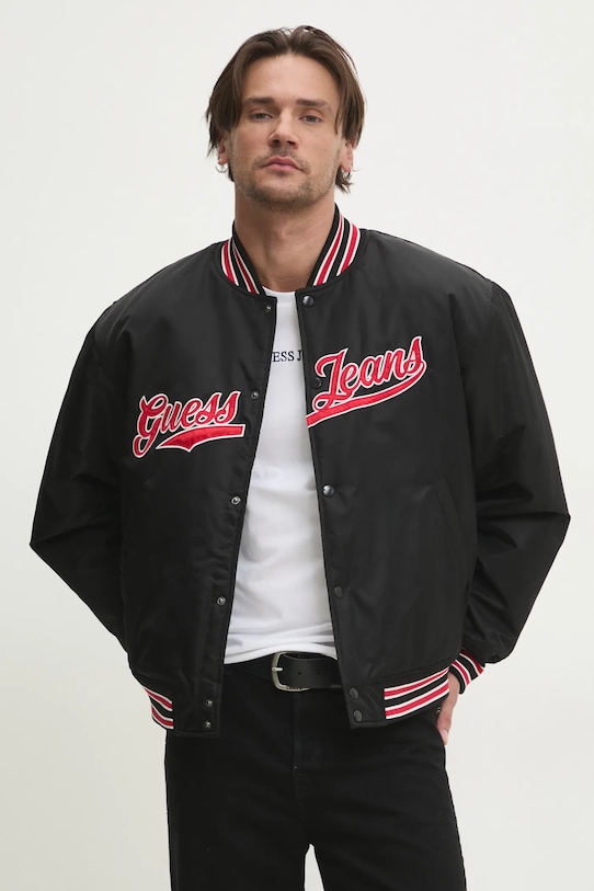 

Куртка-бомбер Guess Jeans, черный