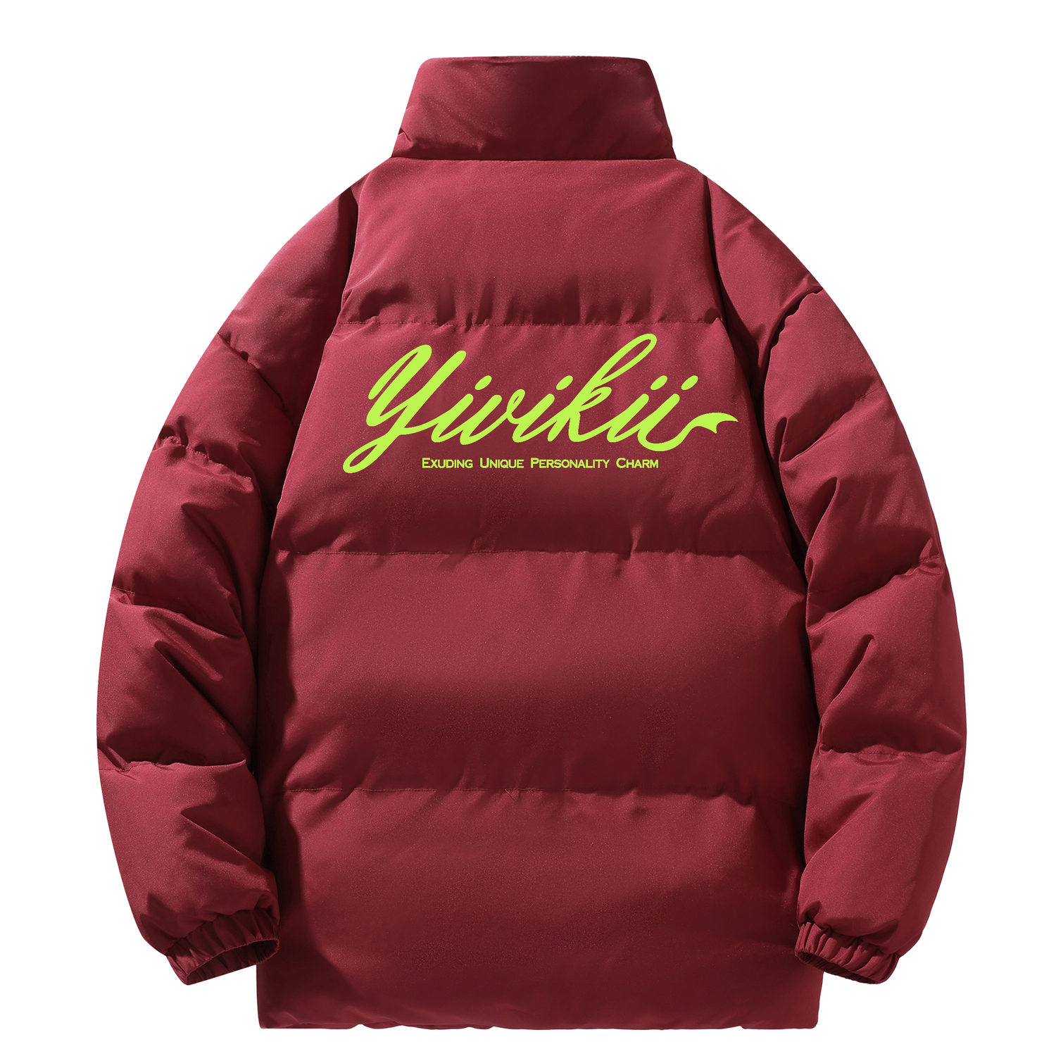 

YIVIKII Пуховик унисекс Phantom Black, Vintage Red
