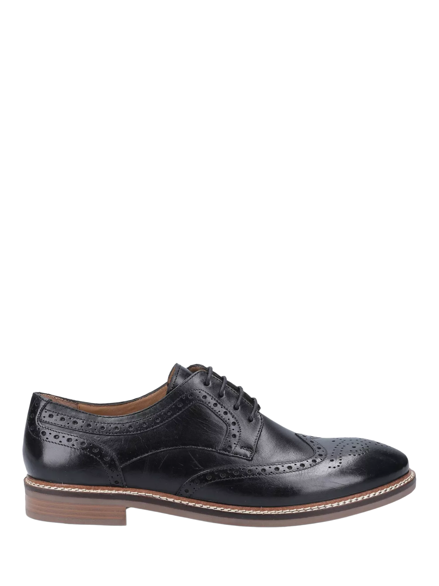 Кожаные броги Bryson с перфорацией Hush Puppies, Black