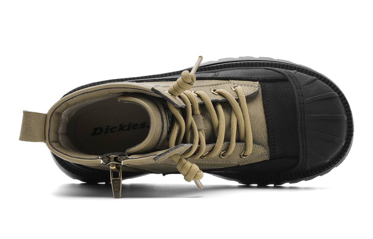 Детские кожаные ботинки для детей Dickies, коричневый/зеленый/черный — фото 3