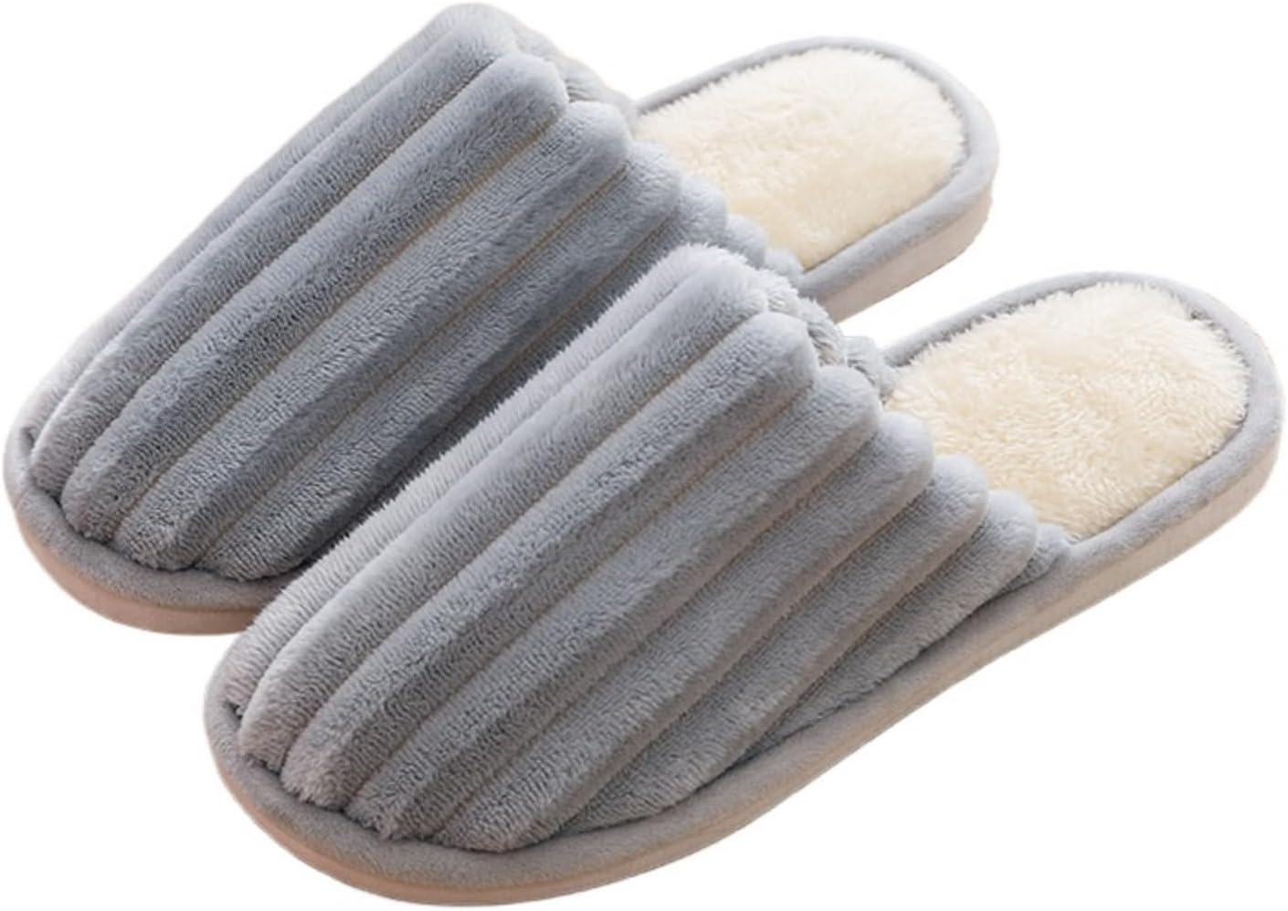 

Тапочки с бантом для женщин и мужчин, милые пушистые уютные для спальни, легкие зимние, для дома и улицы, мягкие, теплые, с нескользящей подошвой Elirar, серый