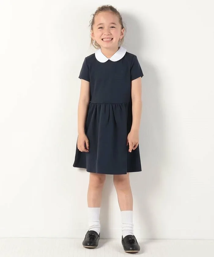 (Для девочек 2-6 лет) Платье-трапеция из ткани понте Polo Ralph Lauren, 410 Navy — фото 3