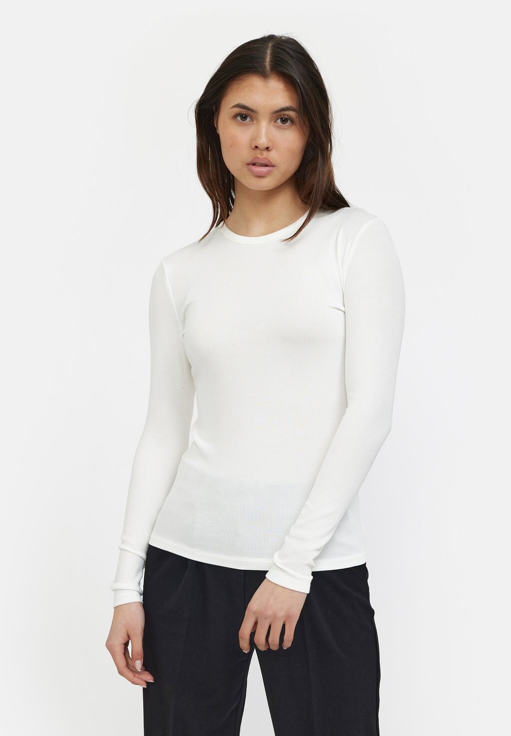 

Футболка с длинным рукавом FENJA O NECK Soft Rebels, белоснежный