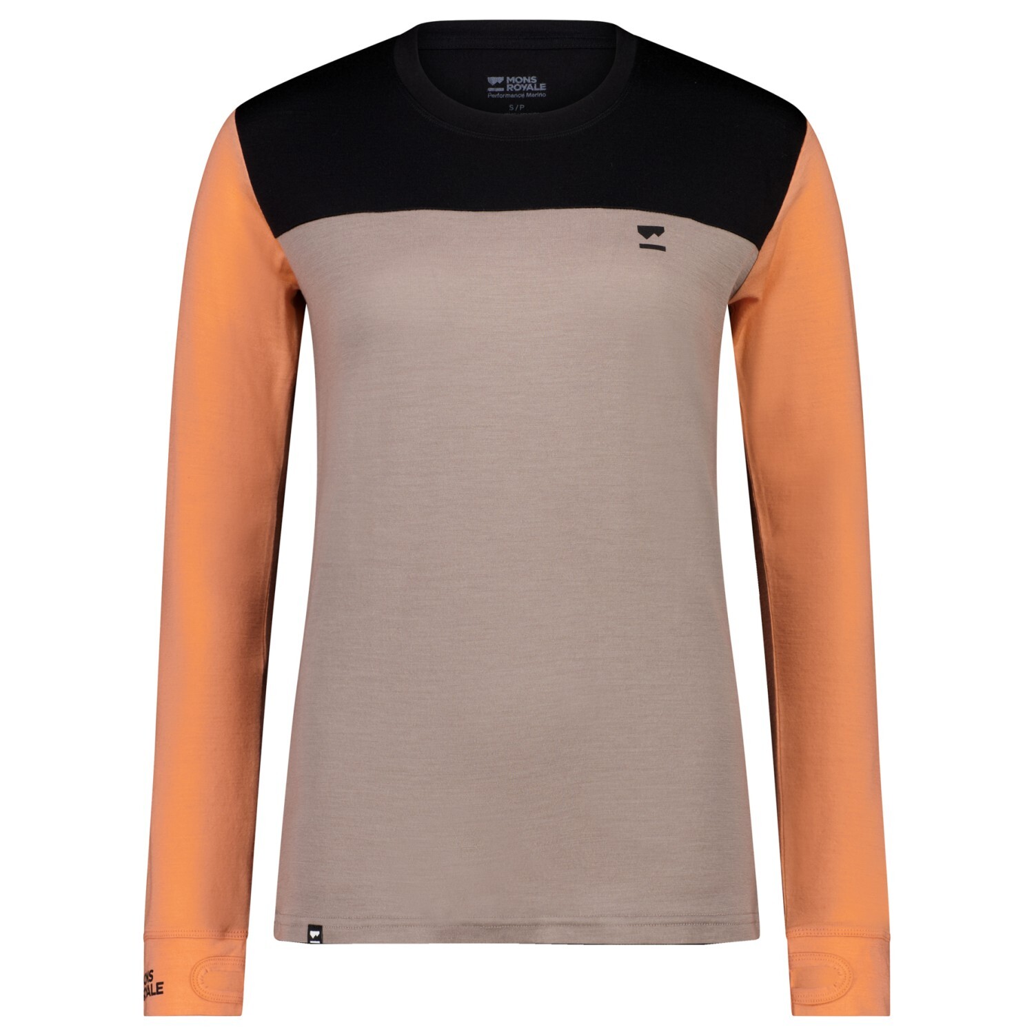 

Рубашка из мериноса Mons Royale Yotei L/S, цвет Punch/Cinder/Black