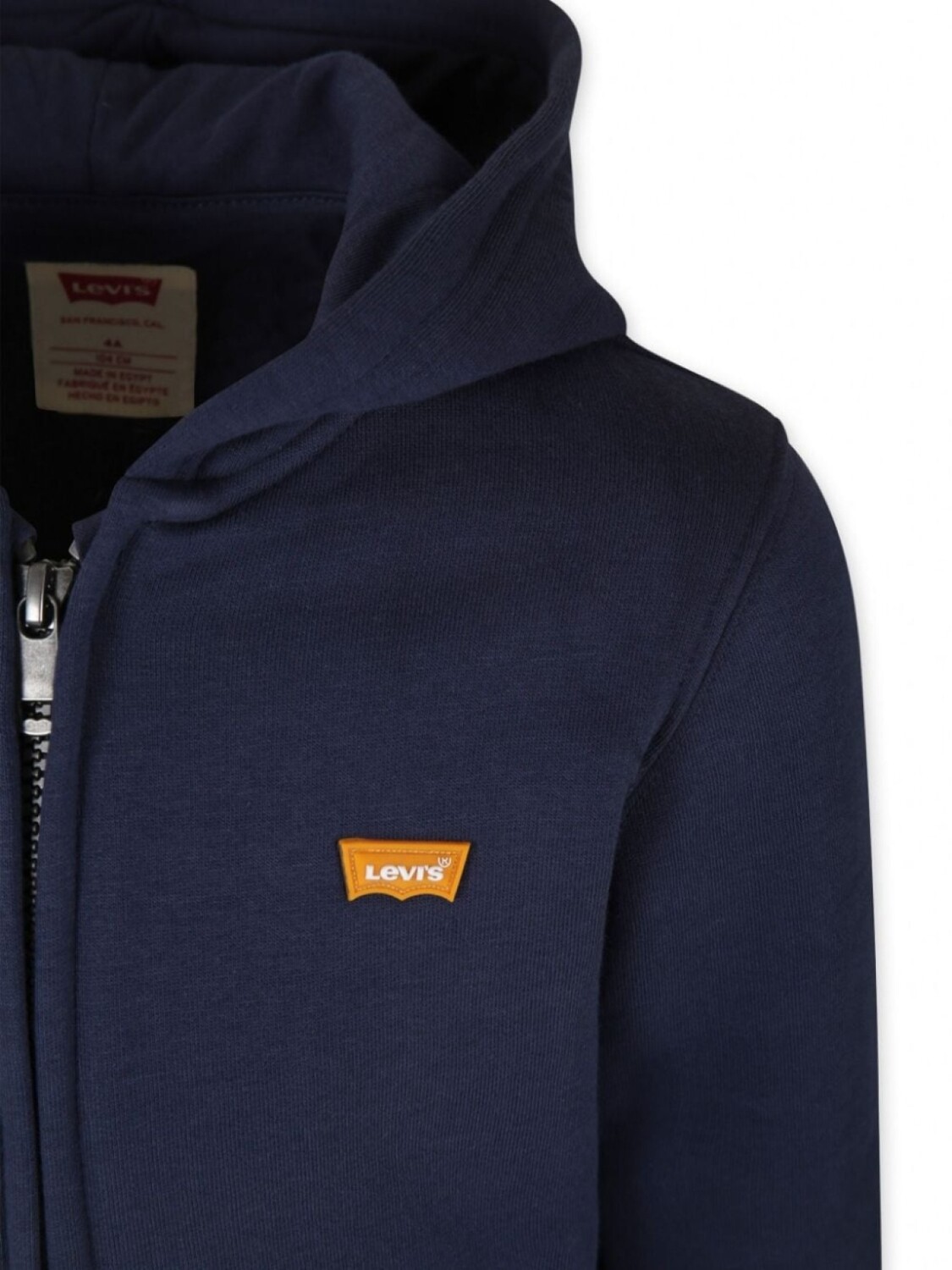 Толстовка с капюшоном из хлопковой смеси с нашивкой-логотипом Levi's Kids, синий — фото 3