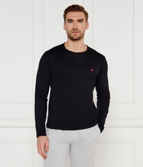 

Лонгслив Emporio Armani, черный