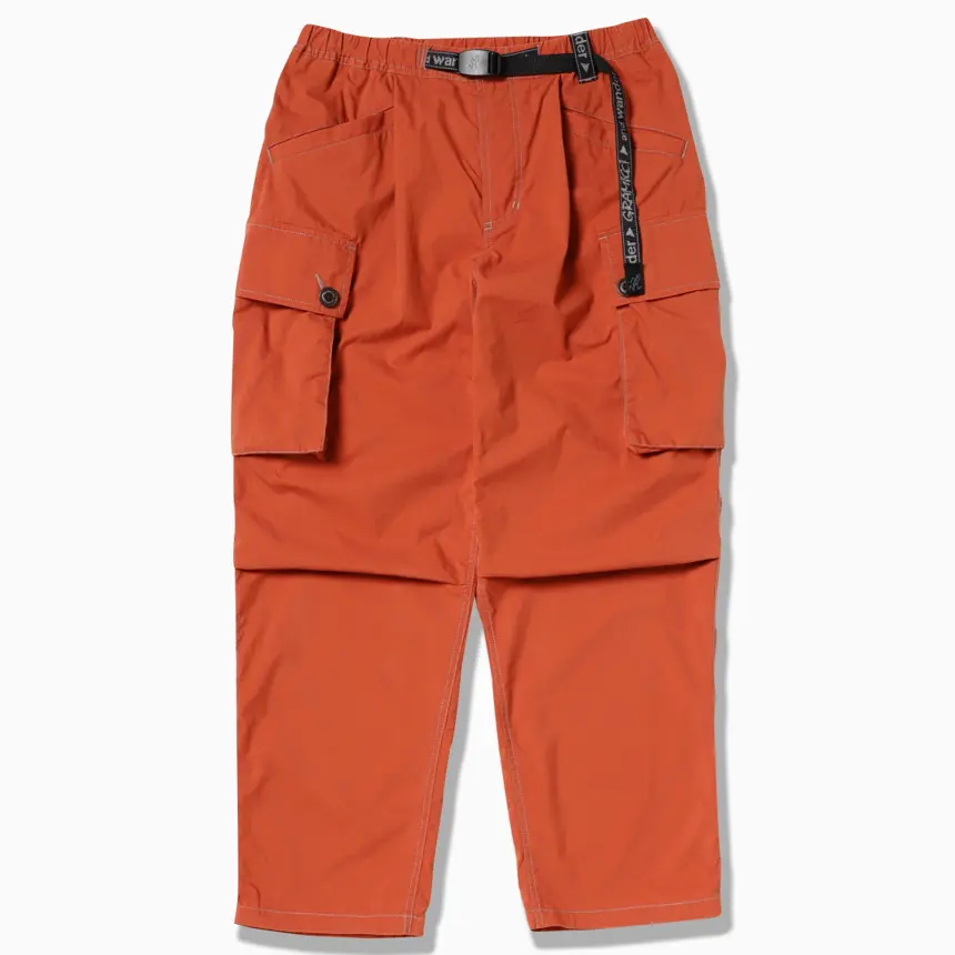 

And Wander X, SS25 унисекс карго штаны Gramicci, красный