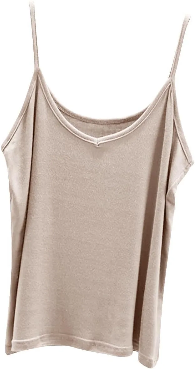 

Женский топ-майка Modal без рукавов с V-образным вырезом Xiaojmake