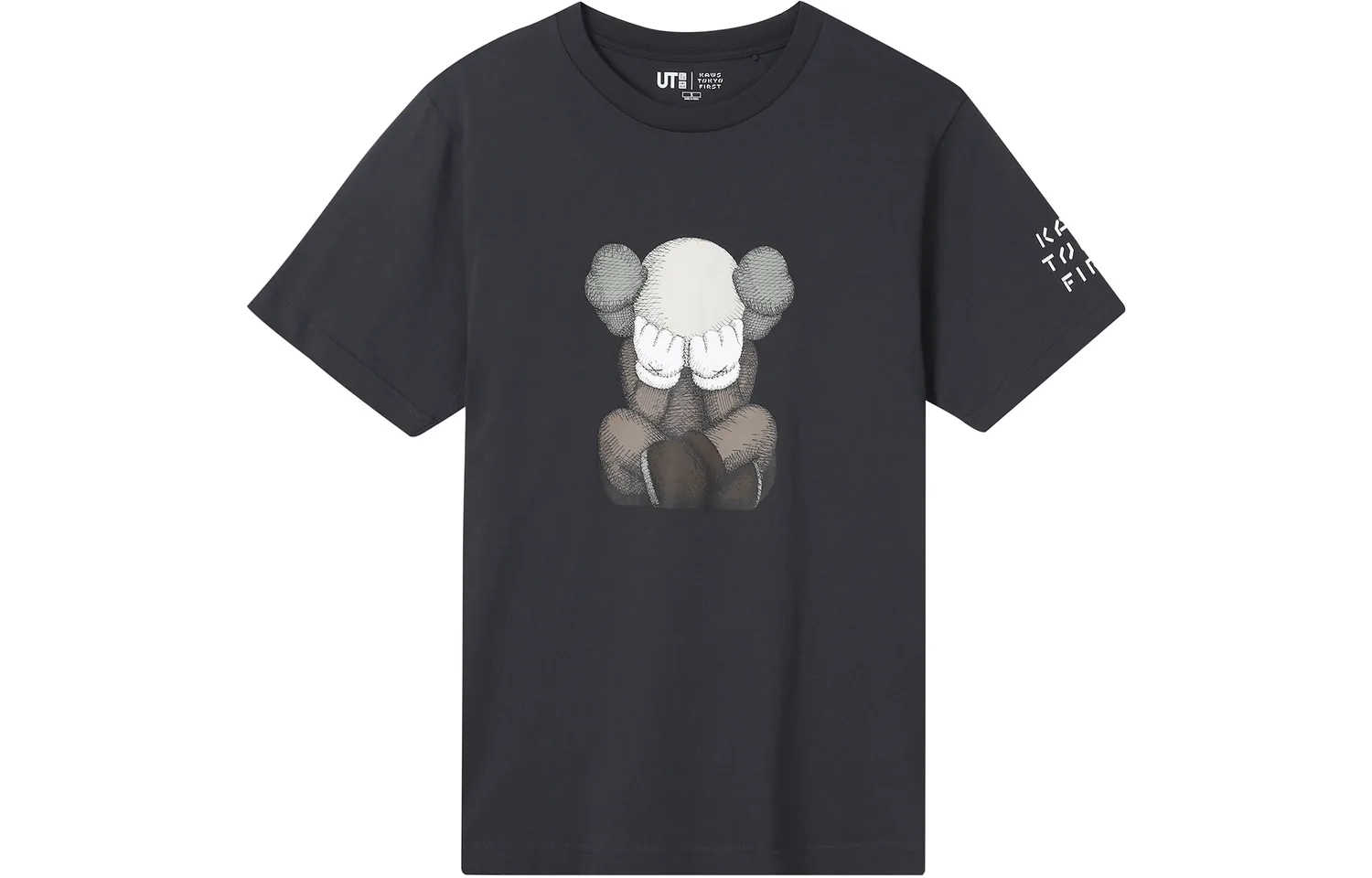 Футболка KAWS Tokyo First Tee Asia UNIQLO, темно-серый