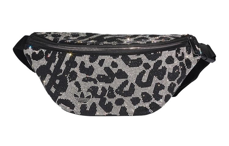 

Полиэстеровая сумка через плечо поясная сумка унисекс черная серебристая Adidas Originals