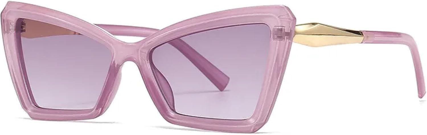 

Женские солнцезащитные очки класса люкс в винтажном стиле с градиентным переходом цвета для использования на открытом воздухе, защита от УФ-излучения UV400 TOIPASTN, C3purple