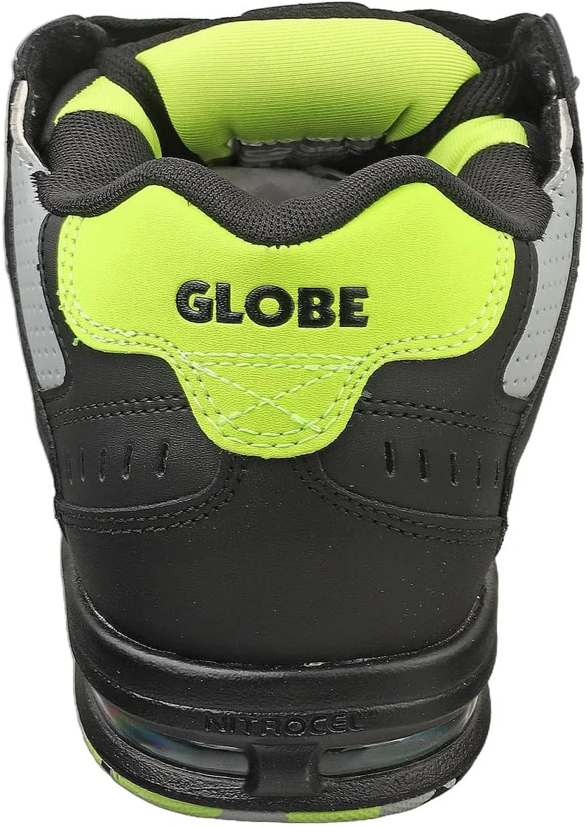 Мужские скейтбордные кроссовки Globe Gbsabr, Black Lime Green — фото 3