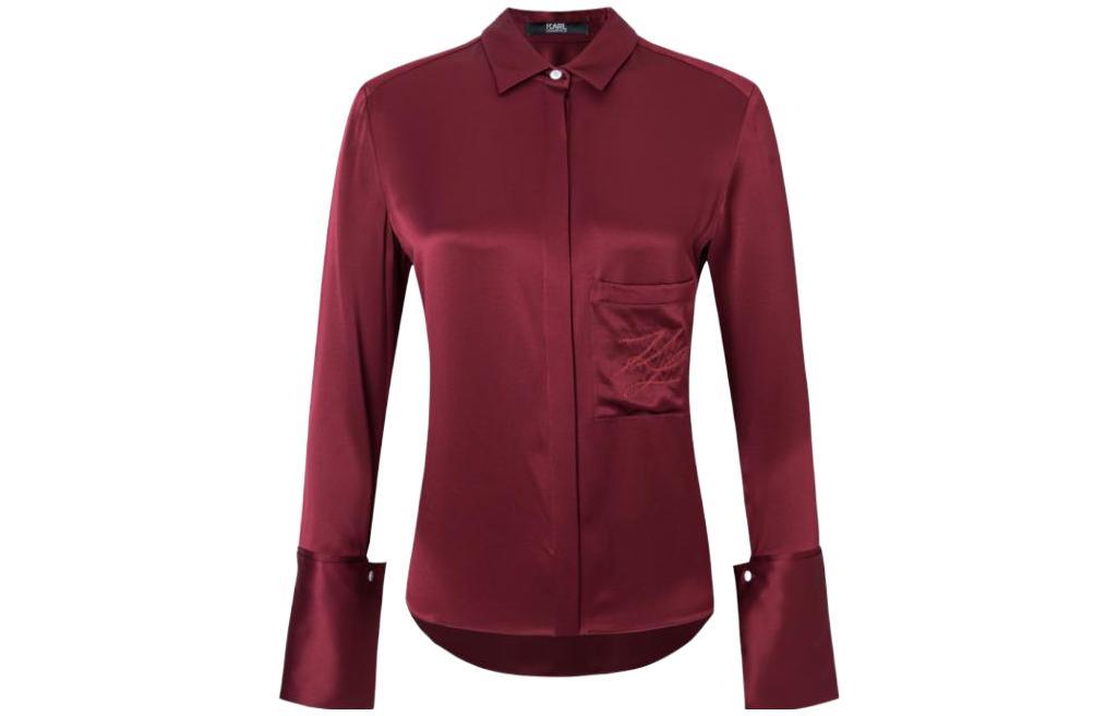 

KARL LAGERFELD / Karl Lagerfeld Jeans Рубашка KARL LAGERFELD женская бордовая