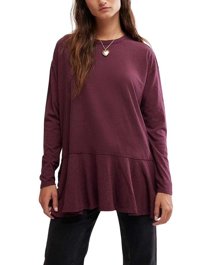 

Футболка Free People Paris Tee, цвет Vineyard Grape