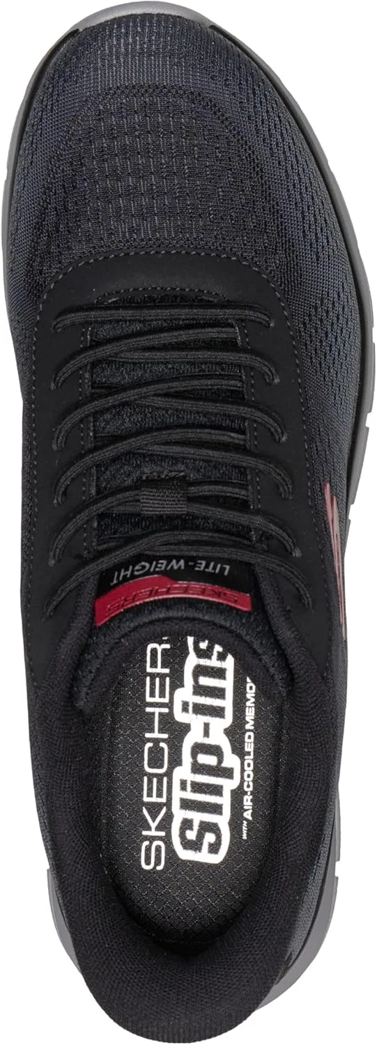 Мужские кроссовки Skechers Track Revno, Black Dark Grey — фото 3