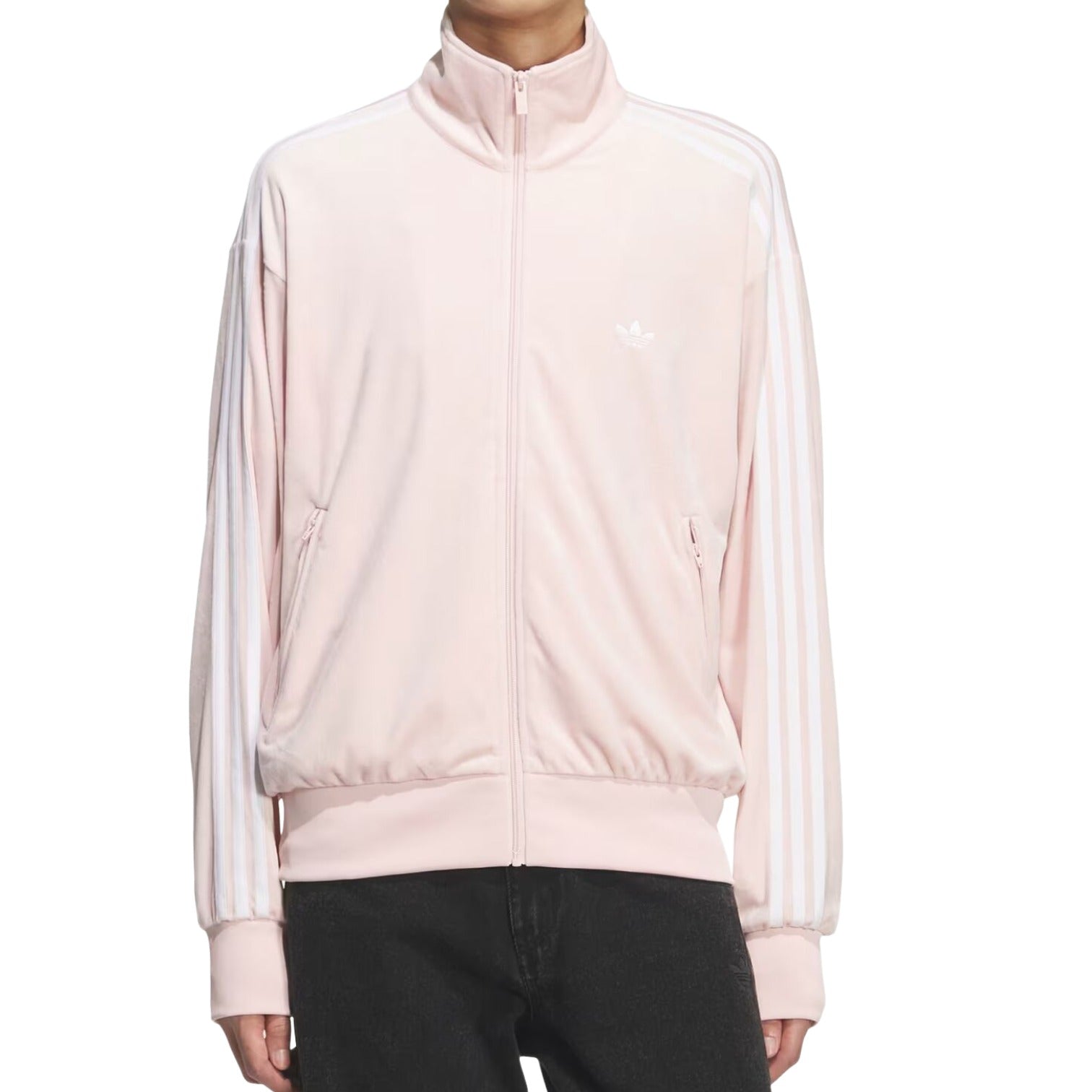 Спортивная куртка Adidas Firebird Velour Track Top 'Sandy Pink' — фото 2