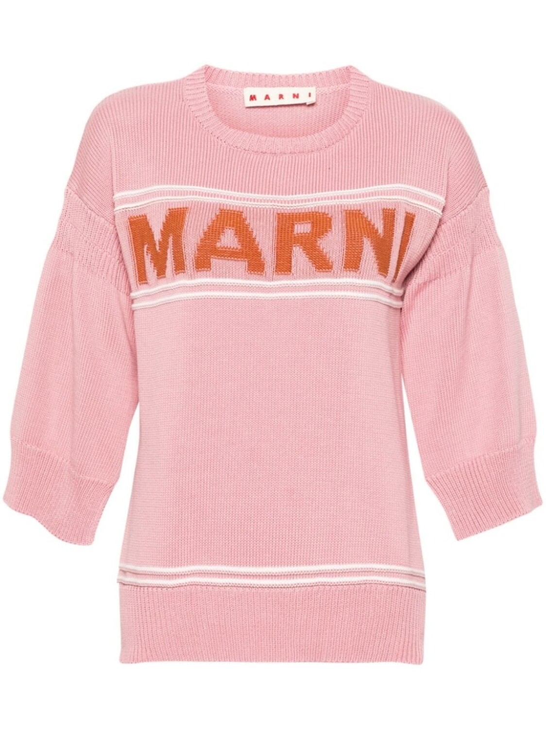 

Marni джемпер с логотипом, розовый