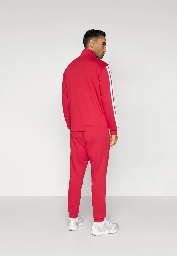 Костюм спортивный Adidas Sportswear 3 stripes, бордово-белый — фото 3